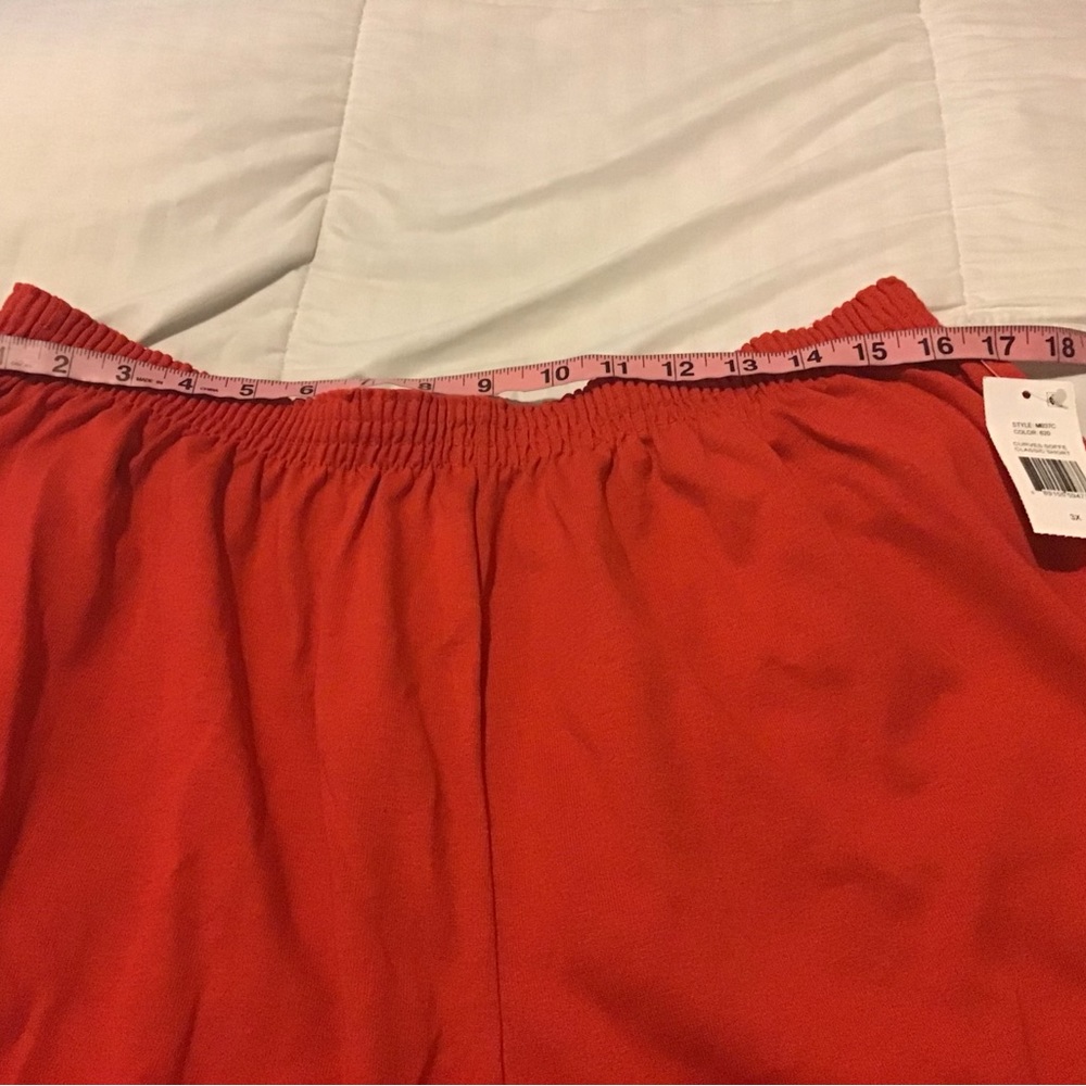 Soffe 3X plus size juniors red athletic wear shorts NWT - Picture 3 of 6